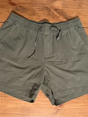 Olive Drawstring Casual Shorts - Olive